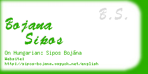 bojana sipos business card