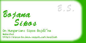 bojana sipos business card